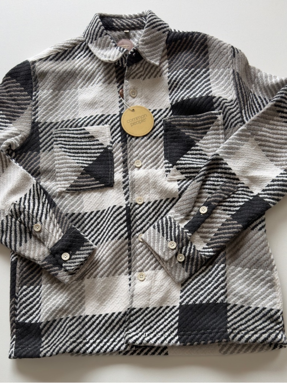 NWT Men's Common People GRANDBY
Shirt Jacket Beautiful High Quality Button Down